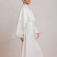 Robe Abaya Femme avec Logo Personnalisé, Tissu Premium, Silhouette Structurée, Échantillonnage Rapide, Étiquette, Fabricant de Vêtements Islamiques