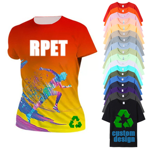 Camiseta de Malla de Poliéster 100% Reciclado de Alta Calidad de Secado Rápido para Hombre, con Logotipo Personalizado, Sublimación, Ecológica, Camisetas RPET Estampadas - Product Image 1