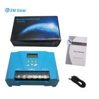 Contrôleur de charge solaire PWM ZOOMAR SOLAR 12/24V 10A, contrôleur hybride solaire-éolien pour plusieurs batteries