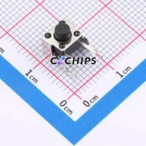 ZX-QC66-5.5ZJ Tactile Switch Through hole Component (THT),6x6mm Switch Single Pole Single Throw Round Button 2.6N Through Hole - Product Image 1