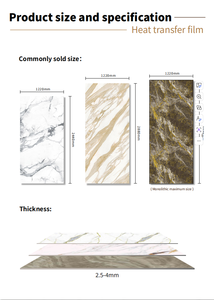 Lámina de PVC con Efecto Mármol, Fácil de Instalar, Sustituto del Mármol para Paredes de Cabina de Ascensor, Panel de Pared Brillante y Ligero de 3mm - Product Image 5