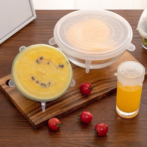 Set de couvercles extensibles réutilisables en Silicone, 6 pièces, pour pots, poêles, plats, bols et aliments, Flexible - Product Image 4