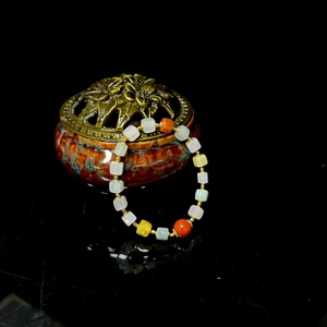 Pulsera de Jadeíta Natural Birmana Grado <span class=keywords><strong>A</strong></span>, Cuentas Cúbicas Multicolor, Pulsera de Jadeíta para Mujer, Uso Diario, Regalo (con Certificado NGTC) - Product Image 5