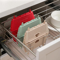 Passoires carrées pliables en plastique PP, panier de rangement pliable pour la cuisine, égouttoir pour fruits, légumes, baies, gain de place, compatible lave-vaisselle