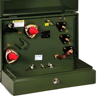 Transformateur monophasé immergé dans l'huile, série S, 60 Hz, pour extérieur, montage sur socle, 35 kV, résistant à la corrosion, bobinage en aluminium