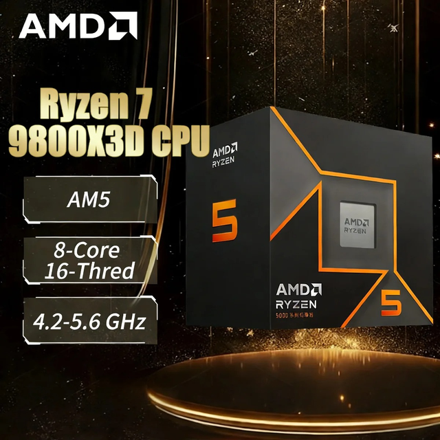 NEW for for 7 R7 9800X3D CPU Desktop Gaming Processor 8 Cores 16 Threads 4nm Process TDP 120W Frequency up 5.0GHz Socket AM5