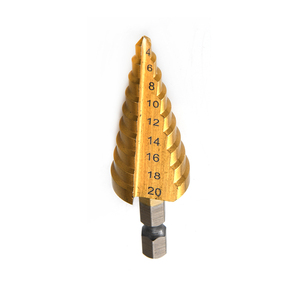 HSS Titan tráng 3 cái 4-12 4-20 4-32 bước khoan bit set1/4 ''Hex Shank M35 Cobalt khoan bit - Product Image 4