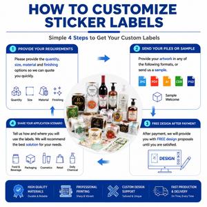 สติกเกอร์กันน้ำแบบใช้ซ้ำได้เป็นมิตรกับสิ่งแวดล้อมของร้านเสิร์ฟวานโด ทำจากวัสดุ PET พิมพ์ลายตามสั่งสำหรับบรรจุภัณฑ์อาหาร - Product Image 4