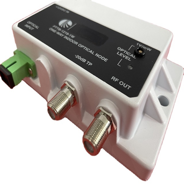CATV Mini Indoor Optical Fiber Node FTTH CATV Fiber Optical Receiver for Cable TV Fiber Transmitter Node
