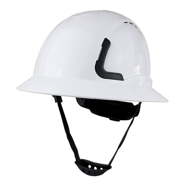 High-Temperature Resistant Anti-Smash Breathable Non-Slotted 6-Suspension Point Construction Site Safety Helmet for Miners