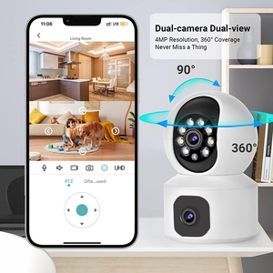 Cámara PTZ WiFi de 4MP con Doble Lente, Giro e Inclinación de 360°, Visión Nocturna a Todo Color, para Interiores, con Aplicación SuLink, para Monitoreo de Bebés, Mascotas y Seguridad del Hogar - Product Image 2