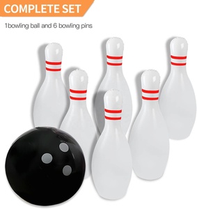 Ensemble <span class=keywords><strong>de</strong></span> <span class=keywords><strong>bowling</strong></span> comprenant une grande boule et 6 quilles gonflables, <span class=keywords><strong>bowling</strong></span> géant amusant pour enfants et adultes, carnaval et fête - Product Image 4