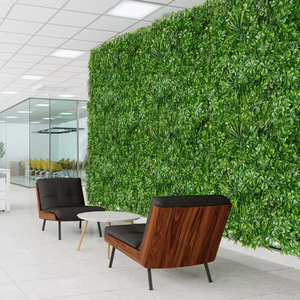 Trang Trí Nhân Tạo Hàng Rào Hàng Rào Cảnh Quan Nhân Tạo Nhà Máy Tường Dọc Màu Xanh Lá Cây Tường - Product Image 2