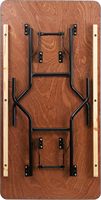 Vente chaude : Tables pliantes en contreplaqué durables et portables de 150 cm (5 pieds) pour hôtels, banquets et événements, fabriquées en Chine