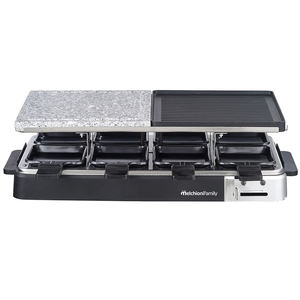 OLIMPIA 1200W <b>Electric</b> Grill <b>Pan</b> Smooth Plate and Raclette with Adjustable Thermostat Detachable and Smokeless - Product Image 1