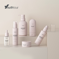 YHA série 50/100/150 contenants de lotion cosmétique pour le visage de luxe pot en plastique de crème cosmétique givrée vide personnalisé avec couvercles