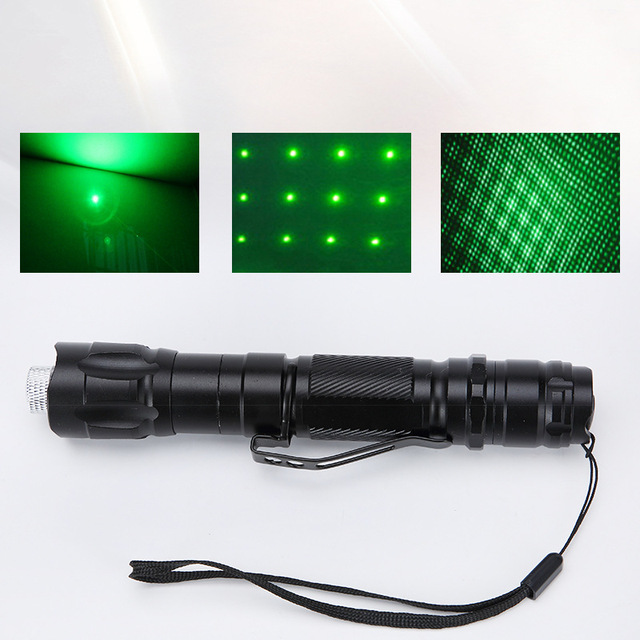 Modern Outdoor USB-Chargeable Green Laser Pointer Flashlight Exercise Pet Cat Toy 650nm Light 5000 Hours Battery Life Stainless