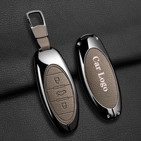 Étui de protection en cuir et alliage de zinc pour clé de voiture Bestune B70 B70S T55 T77 T99 M9 T33 E01, coque de clé télécommande, accessoires pour clés