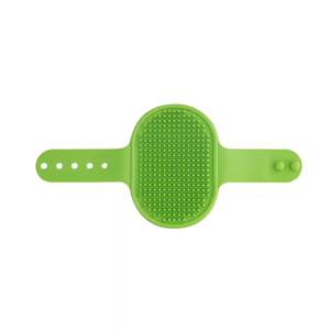 Pettine per <span class=keywords><strong>Shampoo</strong></span> in gomma con spazzola per massaggio da bagno per toelettatura per cani da compagnia all'ingrosso con anello regolabile - Product Image 6
