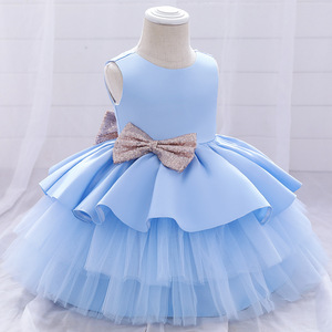 Di Modo sveglio Bello Del Bambino Delle Ragazze di Fiore Coda di Lavaggio Del Ricamo Del Vestito Di Compleanno Vestito Da Cerimonia Nuziale Della Principessa - Product Image 5