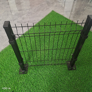 פלדה מגולוונת כיפוף משולש גן גדר רשת תיל 5X10 ס""מ גודל פלסטיק מצופה אבטחה צורת חור מרובע מרותך - Product Image 6