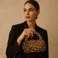 Sac de Soirée de Luxe en Cuir PU de Haute Qualité pour Femme, Motif Géométrique Vintage, avec Chaîne Métallique, Vente en Gros Usine