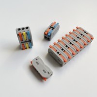Push-Typ VGA Beleuchtung Kupfer Schnellverbinder Klemmenblock Nylon für 32A 0,08~4mm² Kabelverbindung IP40 Schutz