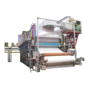 1760mm टॉयलेट पेपर रोल बनाने की मशीन टिशू पेपर बनाने की मशीन पूरा सेट स्वत: