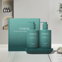 Flacon de gel capillaire cosmétique de luxe 300 ml 500 ml avec pompe dorée, emballage pour shampoing, lotion, après-shampoing, OEM et boîte