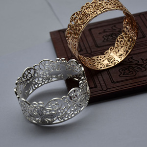 Couronne de cheveux en cuivre plaqué or, accessoire de bijouterie DIY, coiffe de mariage, fabriqué au Zhejiang - Product Image 4