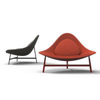 Fauteuil en tissu haut de gamme IDAO, design flottant, style décontracté et minimaliste, pour chambre, balcon ou dressing