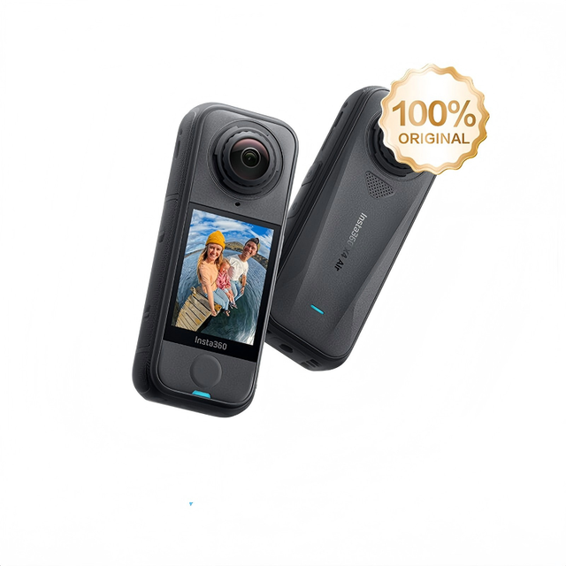 Insta360 X4 Air Capture Immersive 8K 360 Video Dual 1/1.8" CMOS Sensors. Lightweight 165g 88-Min Battery 15m Waterproof