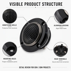 Haut-parleur Super Tweeter OEM ODM pour Système Audio Automobile 4 Ohm en Aluminium – Commandes en Gros OEM ODM - Product Image 3