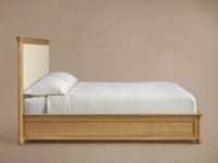 Modernes Luxus-Massivholzbettgestell Designer Conley Panel-Plattformbett Holzbetten für Schlafzimmer-Sets Luxus-Artikel