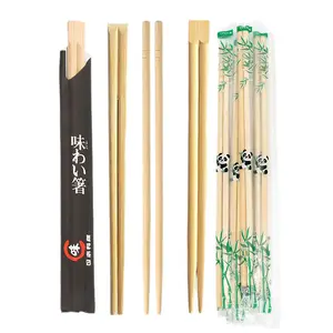 Factory direct supply custom tableware no day cutting bishun flat square disposable bamboo chopstick prices
