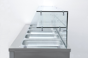 Banco Refrigerato Professionale per Insalate in Acciaio Inox di Alta Qualità, Tavolo Refrigerato per Preparazione Insalate - Product Image 6