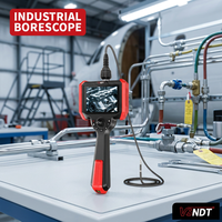 Endoscope industriel avec objectif de 3,9 mm, câble de 2 m, 360° °   Sonde articulée 720P, endoscope vidéo d'inspection étanche IP67 avec lumière LED