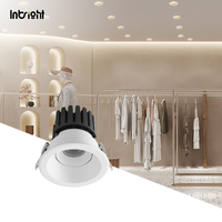 Spot LED rond intelligent pour plafond, étanche IP65, dimmable DALI, pour l'éclairage des halls