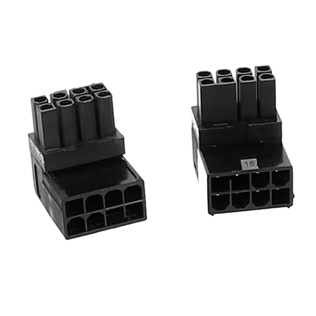 ZYSY PCI-E GPU 8Pin Male to 8Pin Female 90 Degree Angled Power Adapter Steering Connector for Desktop PC Graphics Card
