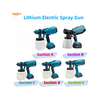 Pistolet de pulvérisation sans fil portable avec pression de 2000 PSI, pulvérisateur de peinture électrique sans air OEM pour l'automobile, les meubles et les projets de bricolage