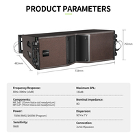 RAYHAYES KARA 208 Neodymium Profesional Portabel Kayu Birch Ramah Lingkungan Subwoofer Pasif Impedansi 8 Ohm Output 1200W