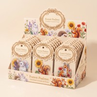 Autocollants irisés personnalisés pour scrapbooking, motif Psaumes de la Forêt, en PET transparent, effet lustré, pack d'autocollants