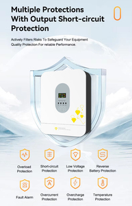 11Kw 48V Chất lượng cao tần số cao biến tần tinh khiết Sine <span class=keywords><strong>Wave</strong></span> Off lưới năng lượng mặt trời biến tần với MPPT 150A - Product Image 4