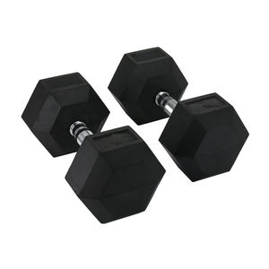 HALA-DBL-001 Set di manubri esagonali in gomma di ferro personalizzato Set di <span class=keywords><strong>vendita</strong></span> calda <span class=keywords><strong>attrezzature</strong></span> da <span class=keywords><strong>palestra</strong></span> per il sollevamento pesi PEV Fitness all'ingrosso pesi liberi - Product Image 2