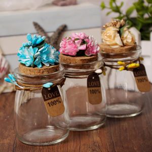 Yüksek kaliteli düğün ziyafet puding cam kavanoz bebek duş Favor cam şeker kutusu - Product Image 2