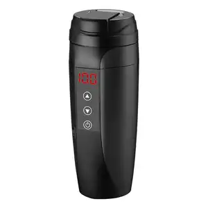 JLY personalizado 450mL tazas inteligentes de acero inoxidable calefacción botella para beber tazas de café taza de coche eléctrico