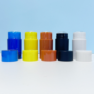 Tubos cilíndricos de plástico multicolor para desodorante en barra con tapa de rosca para cuidado personal - Product Image 2