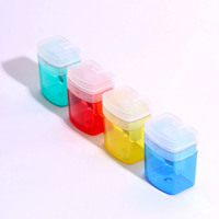 Taille-crayon manuel portable double trou pour étudiants, usage quotidien, vente en gros