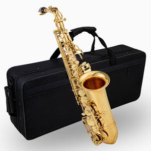<span class=keywords><strong>Saxophone</strong></span> alto Eb professionnel en laiton fait main de haute qualité chinois bon marché avec finition laquée dorée, étui imperméable de haute qualité - Product Image 3
