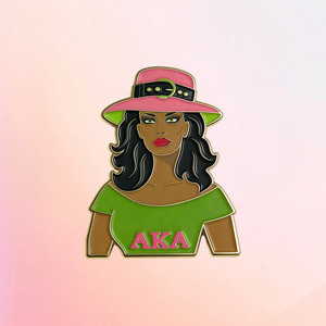 Hoogwaardige op maat gemaakte AKA Sorority 40-jarig jubileum pin Alpha Kappa Alpha metalen badges kleurrijke bedrijfslogo emaille revers pins voor kleding - Product Image 6